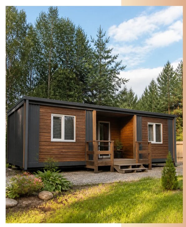 Дачный домик из двух бытовок в Красногорске по цене от 355635 р. | БытовкаПрофи-Крр